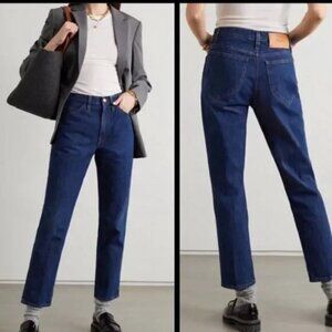 NWT Frame Le Italien High Waist Ankle Straight Leg Jeans Vintage Blue 31